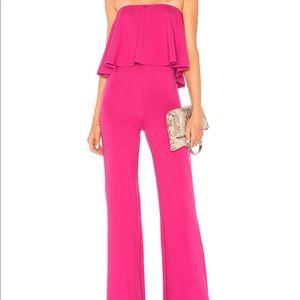 Lovers + Friends Nikki Jumpsuit in Magenta- Small